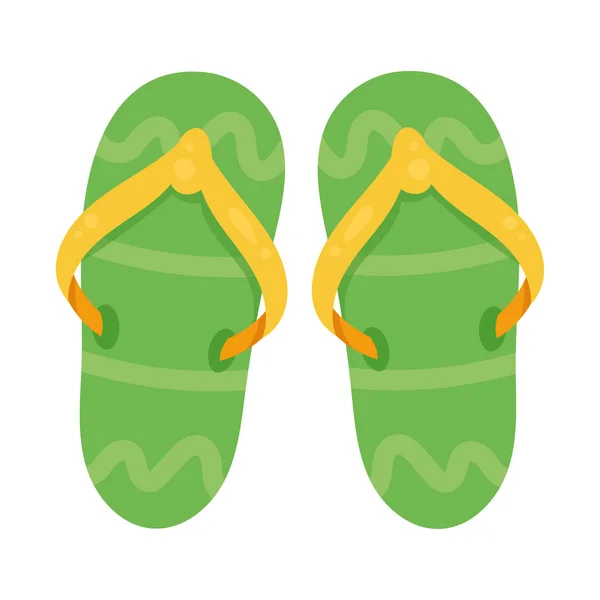 Chanclas verdes — Vector de stock