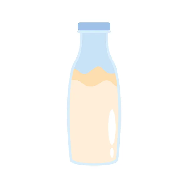 Bebida garrafa de leite — Vetor de Stock