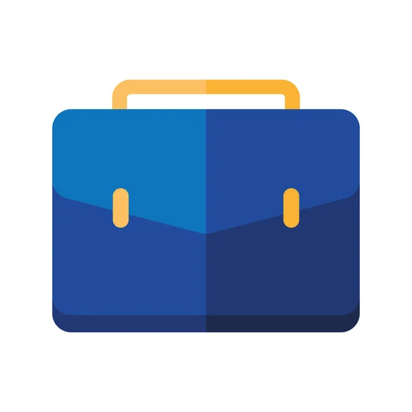 Cartera azul maletín — Vector de stock