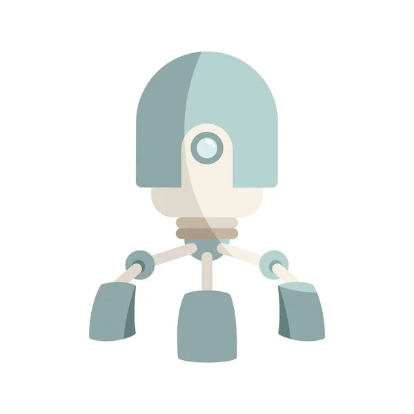 Robô cinza com três pernas — Vetor de Stock