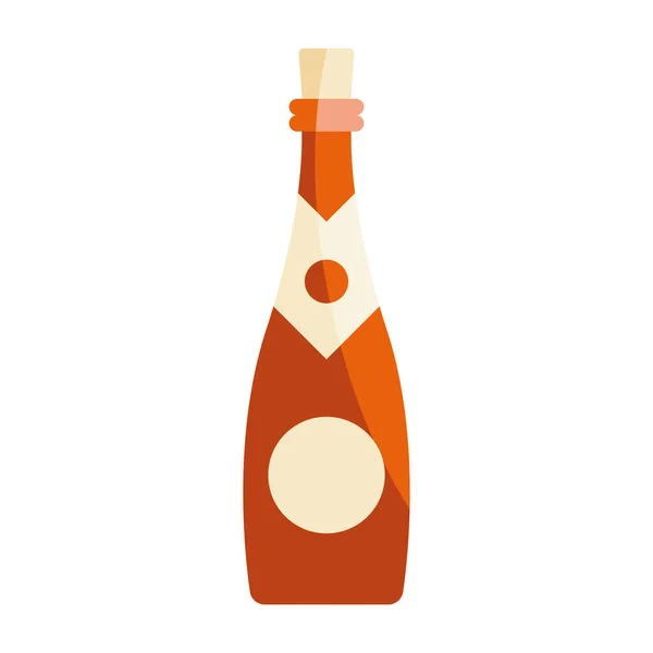 Weinflaschenbecher — Stockvektor