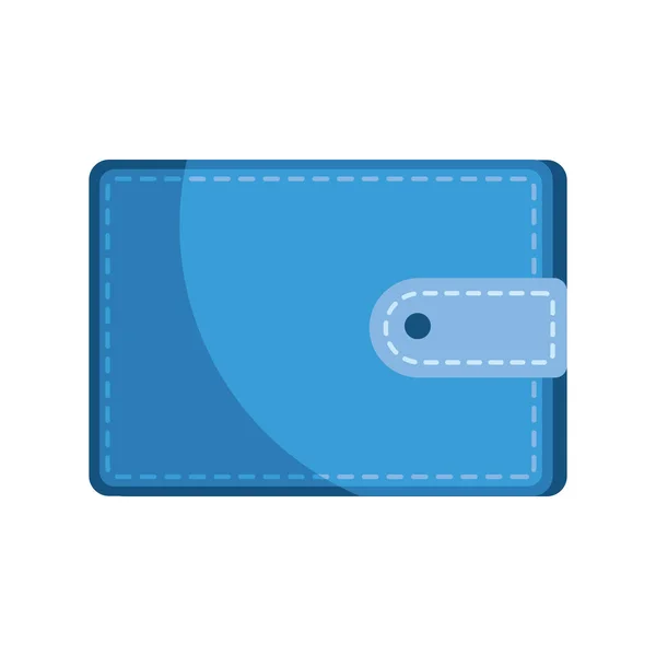 Blå plånbok tillbehör — Stock vektor