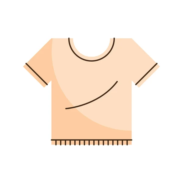 Blusa beige femenina — Vector de stock