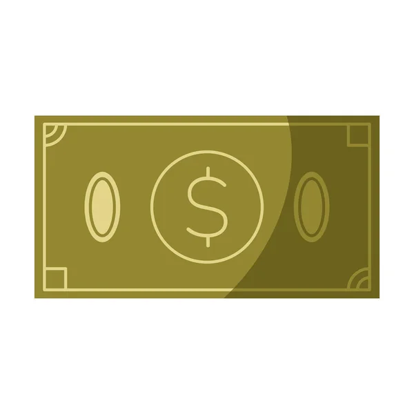 Green money dollar bill — Stock Vector