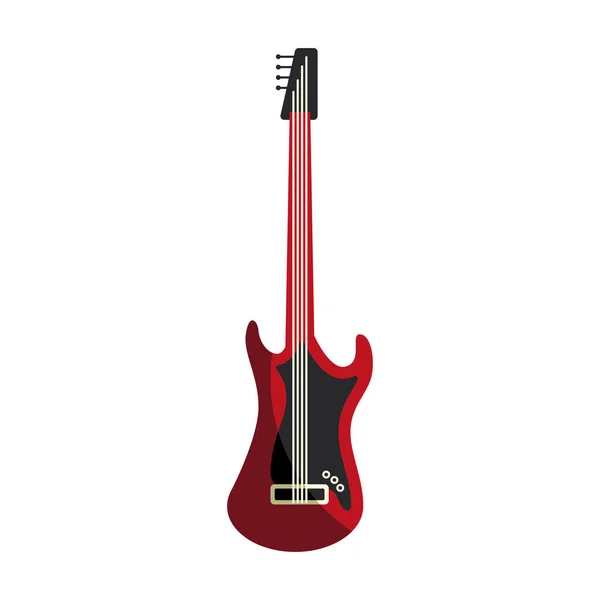 Guitarra elétrica instrumento musical — Vetor de Stock