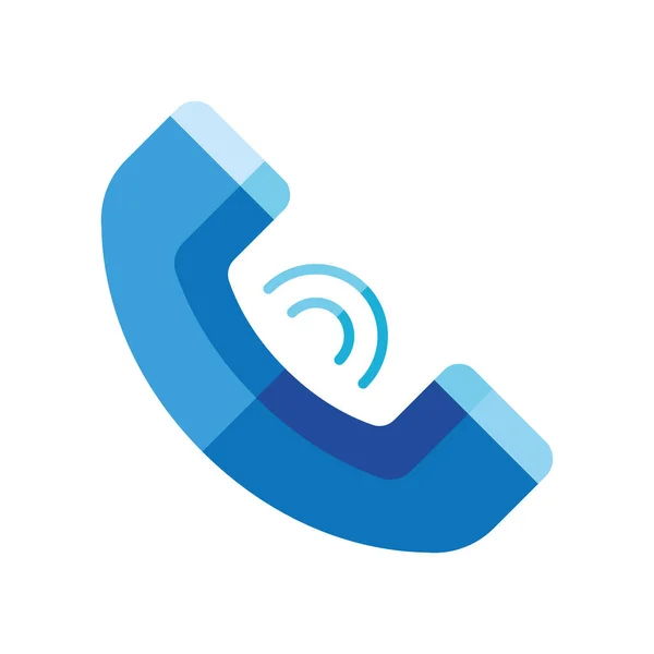 Kék telefonkészülék — Stock Vector