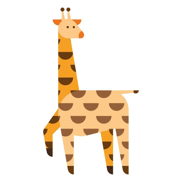 Giraffe basic forms — Stock Vector