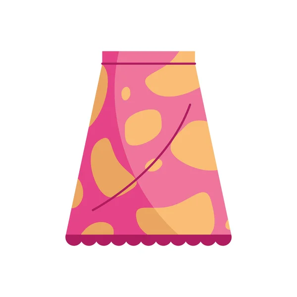 Falda mujer rosa — Vector de stock