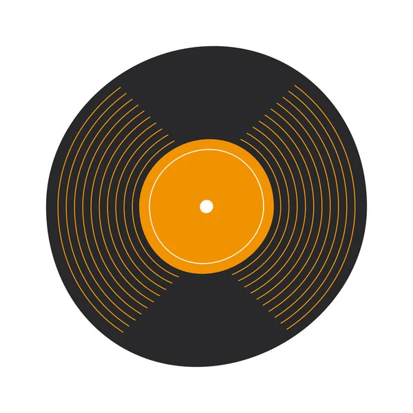 Disco de vinilo musical — Vector de stock