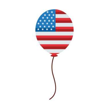 ABD bayrakları balonda