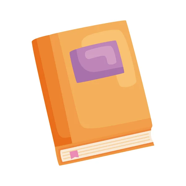 Πορτοκαλί βιβλίο κειμένου — Διανυσματικό Αρχείο