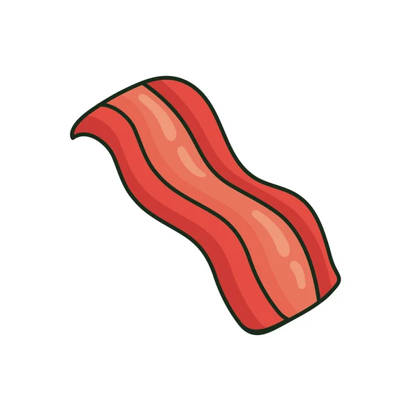 Delicious fresh bacon — Stock Vector