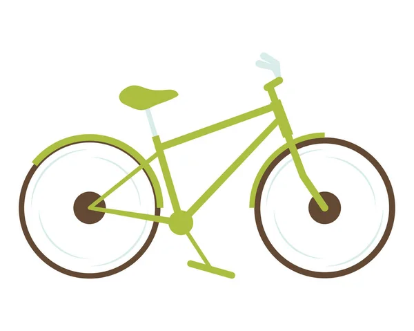 Sport bicyle verde — Vettoriale Stock