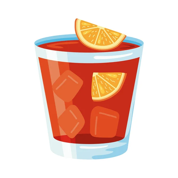 Coupe de cocktail negroni — Image vectorielle