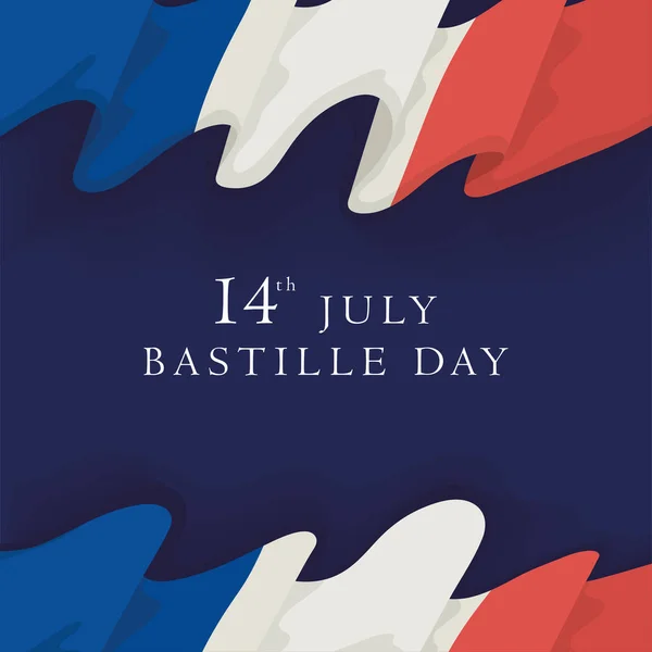 Bastille day celebration lettering — Stock Vector