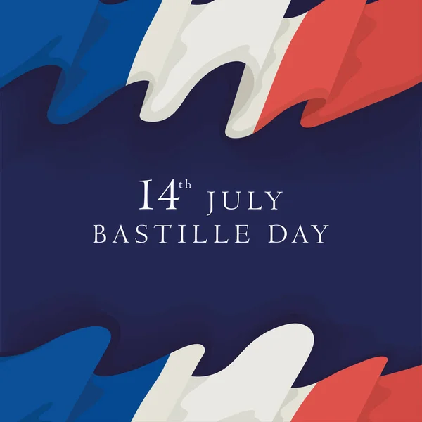 Bastille dia celebração lettering — Vetor de Stock