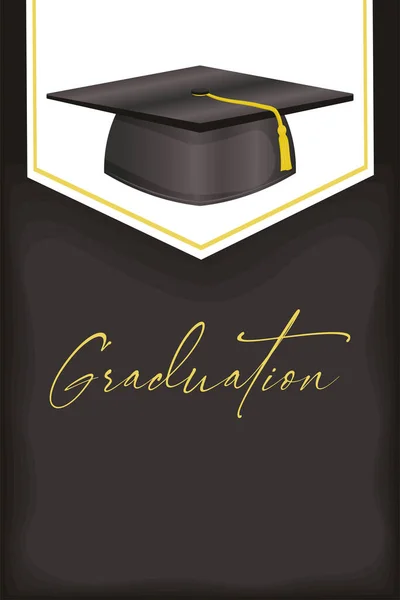 Cartel de celebración de graduación — Vector de stock