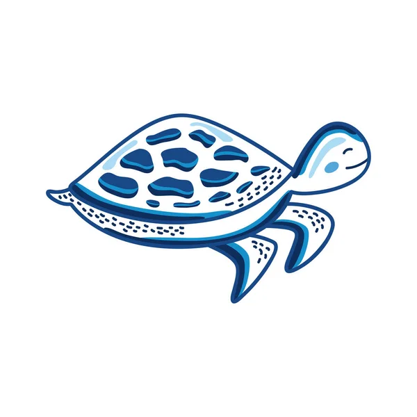 Boceto de tortuga marina — Vector de stock