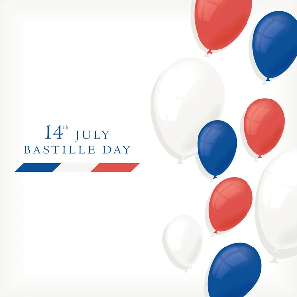 Bastille day lettering card — ストックベクタ
