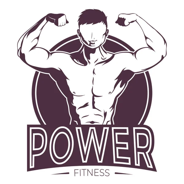 Banner de fitness de energia — Vetor de Stock