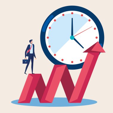 Saat büyüme karakterine sahip iş adamı