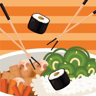 Undon ve sushi rulo posterleri