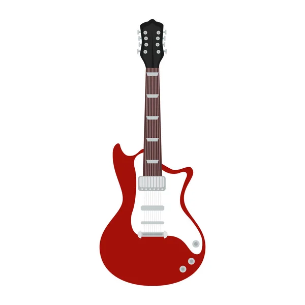 Guitarra Eléctrica Icono Del Instrumento Musical — Archivo Imágenes Vectoriales