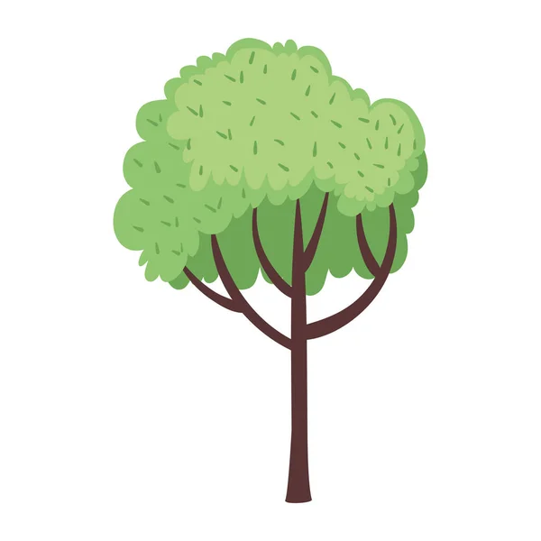 Yeşil Ağaç Bitki Doğa Simgesi — Stok Vektör