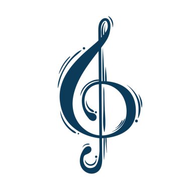 müzik notası festivali taslak simgesi