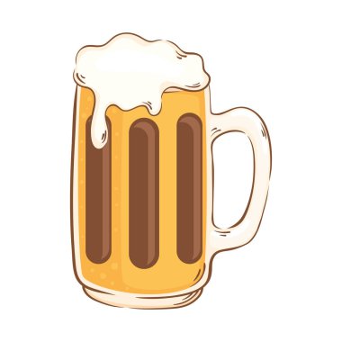 köpüklü retro bira kavanozu