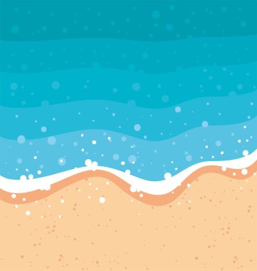 Sahil manzaralı poster arka planı