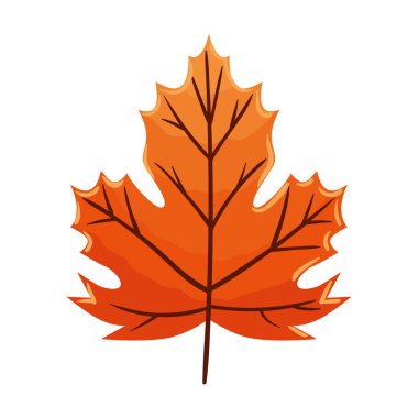 mapple sonbahar yaprağı mevsimlik simgesi