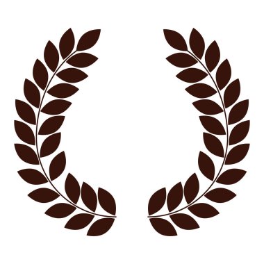 Çelenk yaprakları taç çerçeve dekorasyonu