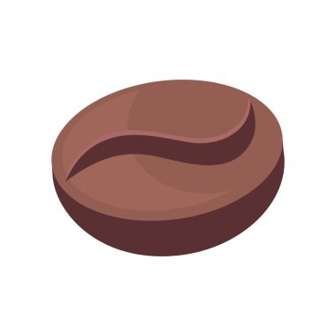 Kahve çekirdeği izometrik simgesi