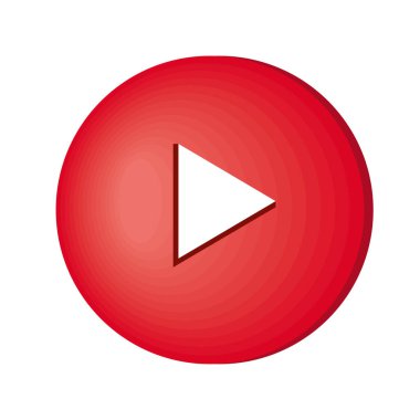 kırmızı ortam oynatıcı düğme simgesi