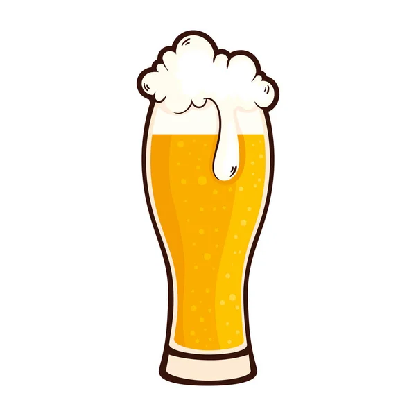 Beer Glass Foam Icon — Stock Vector