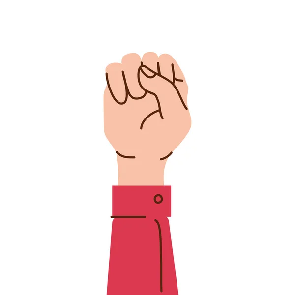 Hand Human Fist Icon — Stock Vector