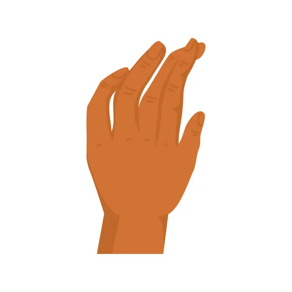 Χέρι Ανθρώπινο Αγγίζοντας Εικονίδιο Χειρονομία — Διανυσματικό Αρχείο
