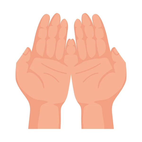 Руки Які Просять Значок Жесту Бога — стоковий вектор