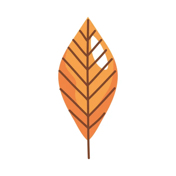 Gul Höst Löv Natur Ikon — Stock vektor