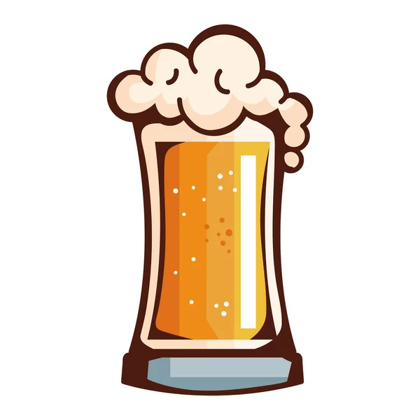 Пиво Баночка Напиток Пеной — стоковый вектор
