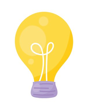 Ampul fikri izole edilmiş simge