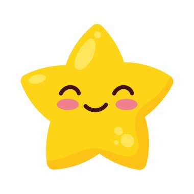 Yıldız kawaii çizgi roman karakteri