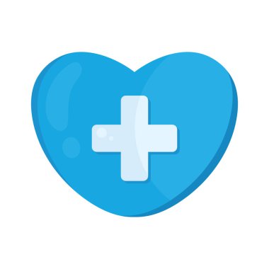 tıbbi çapraz simgesi kalp