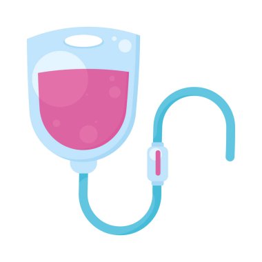 Kan torbası tıbbi izole ikon