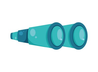 yeşil dürbün aksesuar izole edilmiş simge