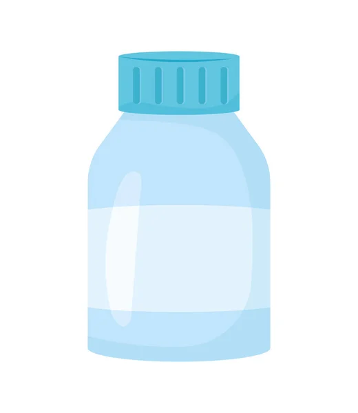 Plastikflasche Drogen Medizin Ikone — Stockvektor
