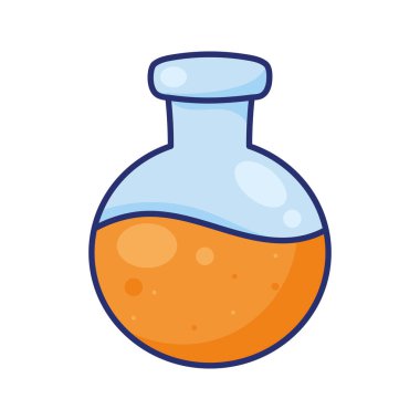 tüp test matarası laboratuvar simgesi