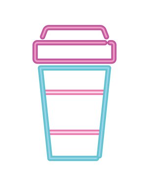 soda neon ışık tarzı simgesi