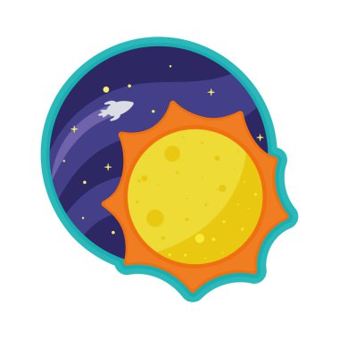 güneş boşluğu dış etiket simgesi